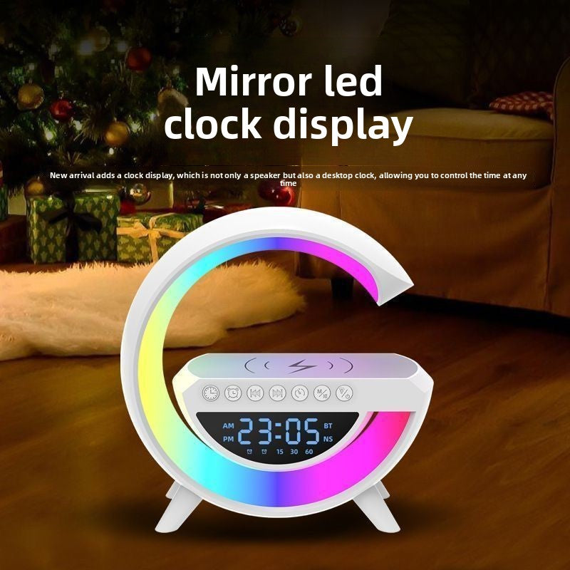 Wireless charging alarm clock ambient light