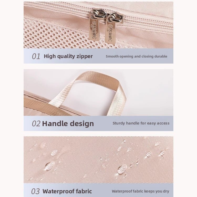 Portable Hanging Travel Storage Bag for Underwear and Toiletries
