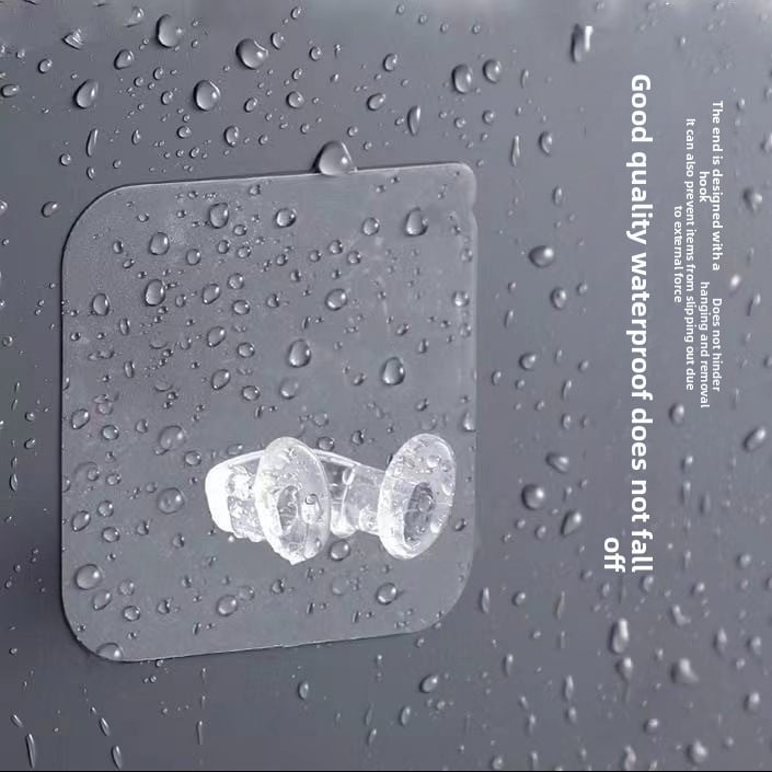 Transparent and traceless hook without punching holes