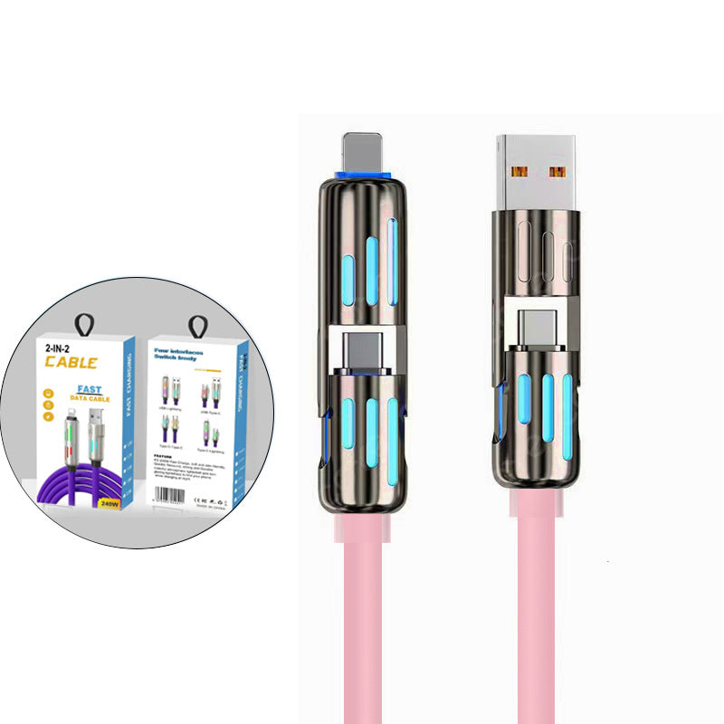 4-in-1 usb mobile phone data cable