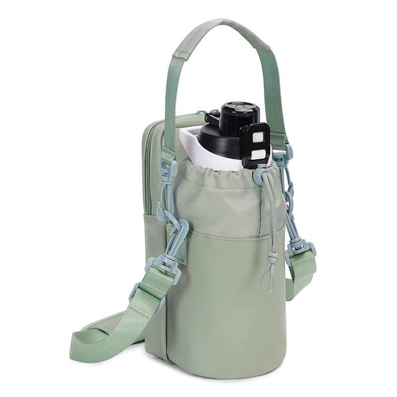 Insulated Water Bottle Sling Bag with Phone Pocket