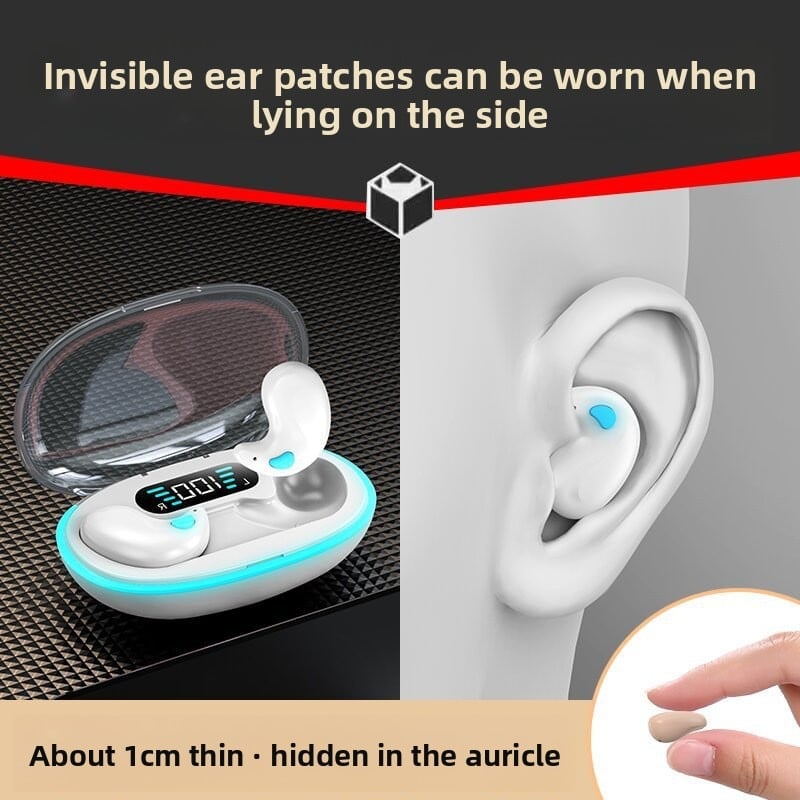 Invisible Sleep Bluetooth Headset with Bone Conduction and Noise Reduction