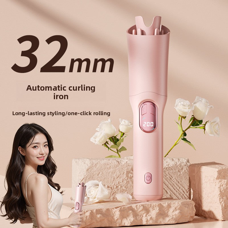 LCD USB charging 32MM heated egg roll perm curling iron