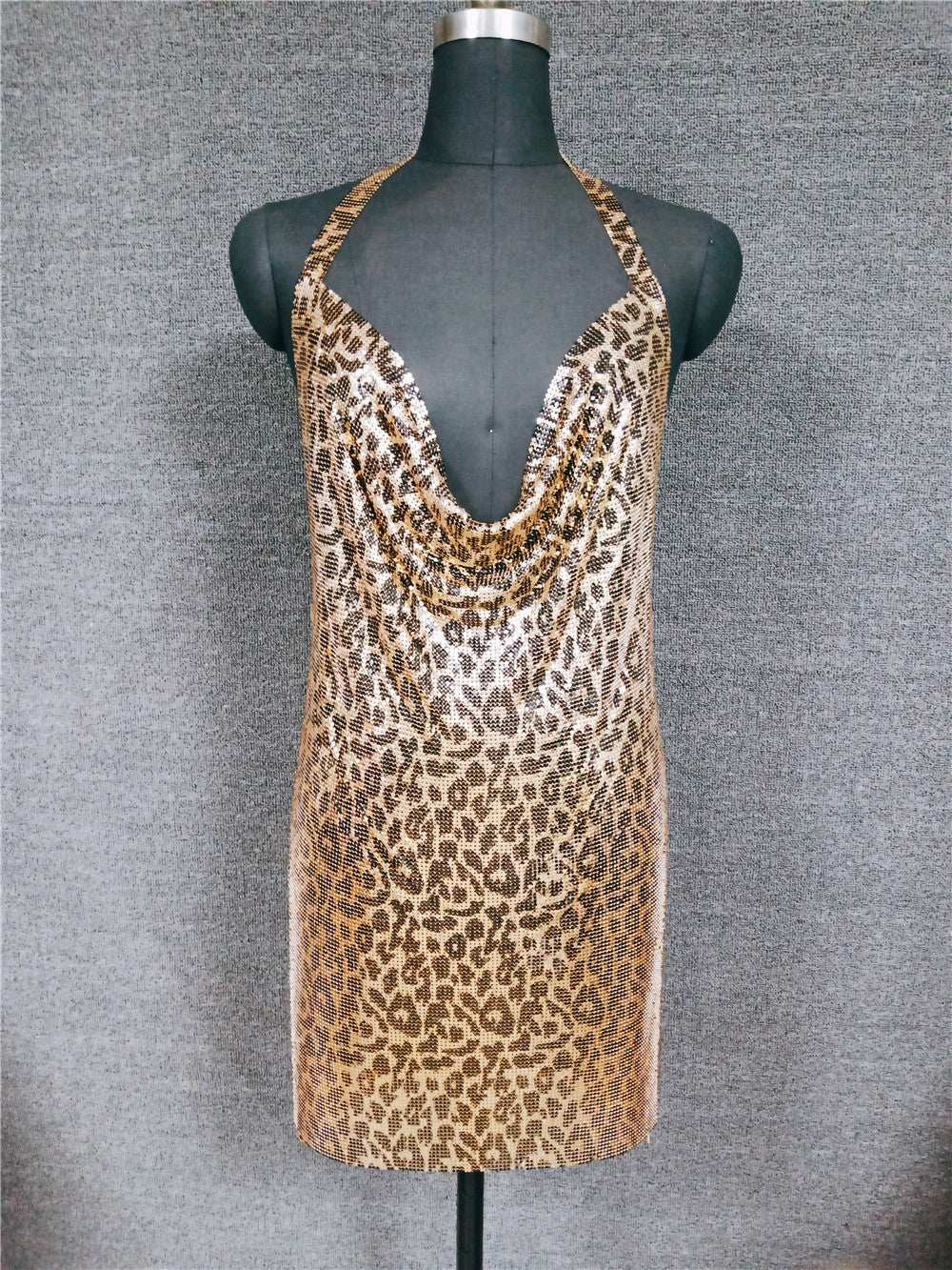 Sequined one-piece dress