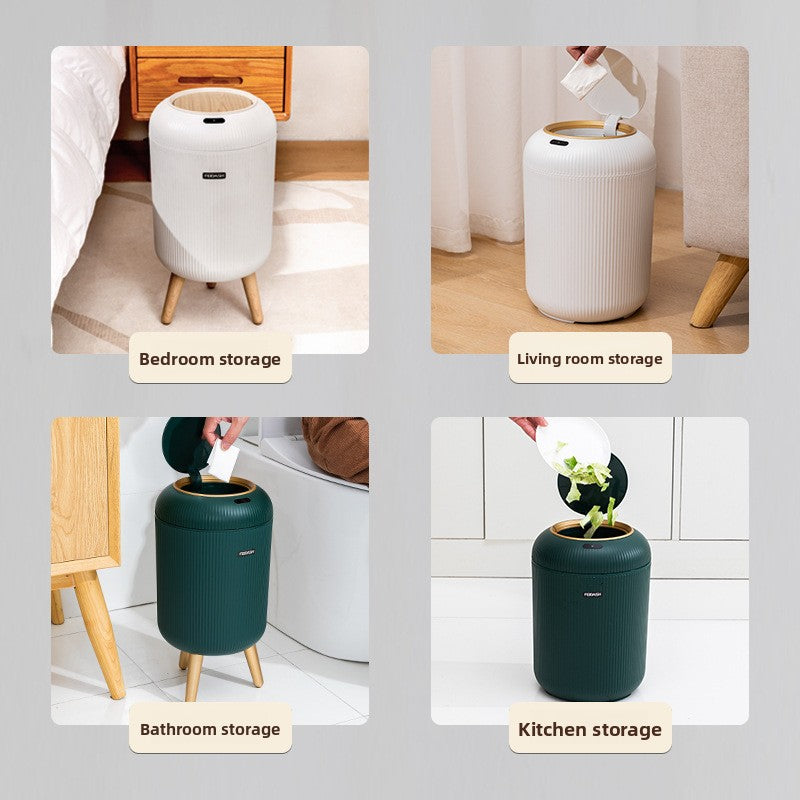Shuangyi Smart Sensor Trash Can with Delayed Lid