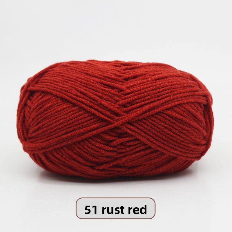 Five-Strand Milk Cotton Yarn for Knitting and DIY Crafts