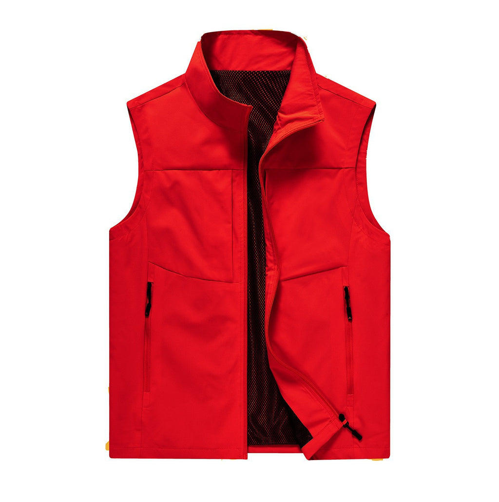 Men's Workwear Vest Waterproof Quick-Drying Multi-Pocket