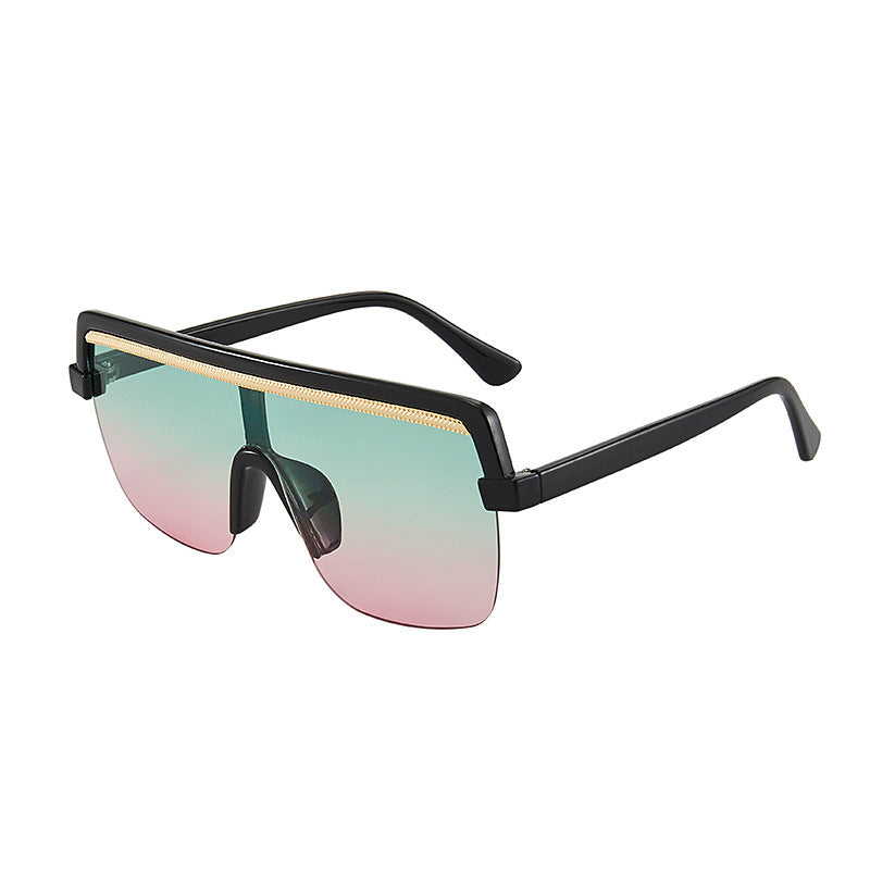 Large Frame One-Piece Sunglasses