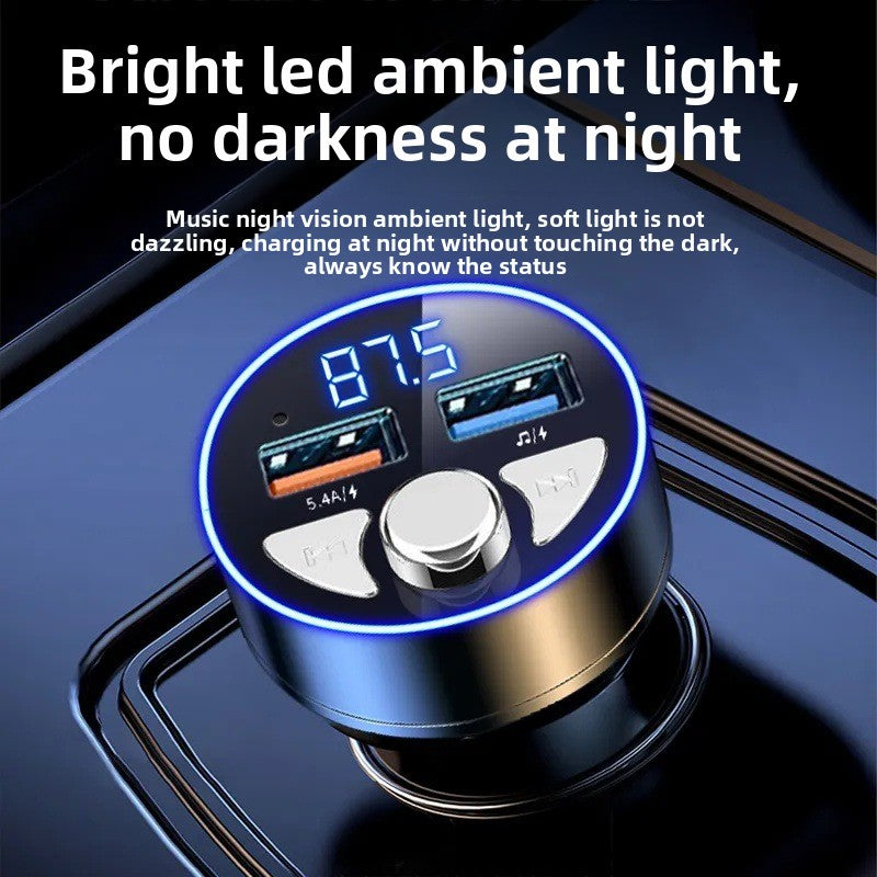 Car Charger with Bluetooth Player and Fast Charging