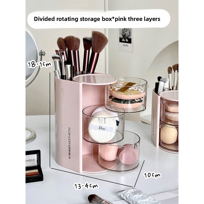 Powder puff storage box