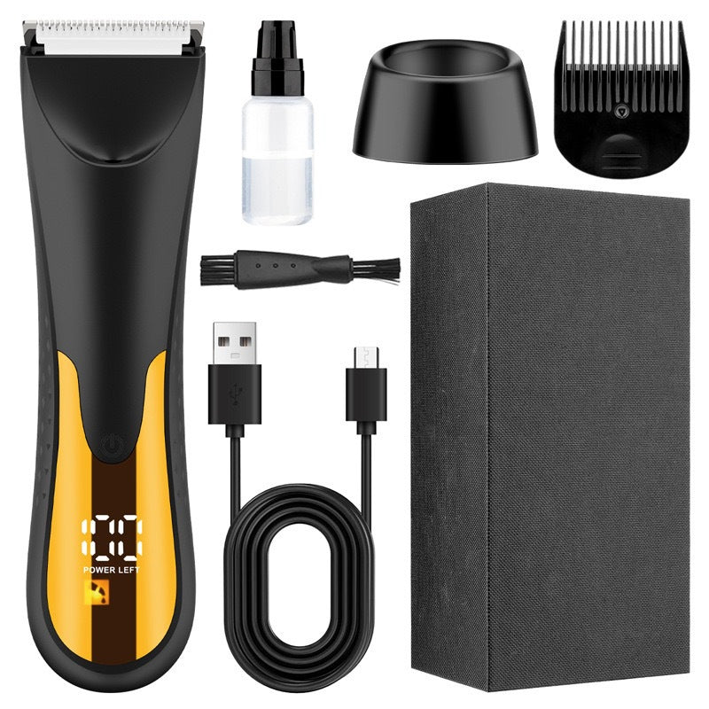 Electric Body Hair Trimmer with LED Light