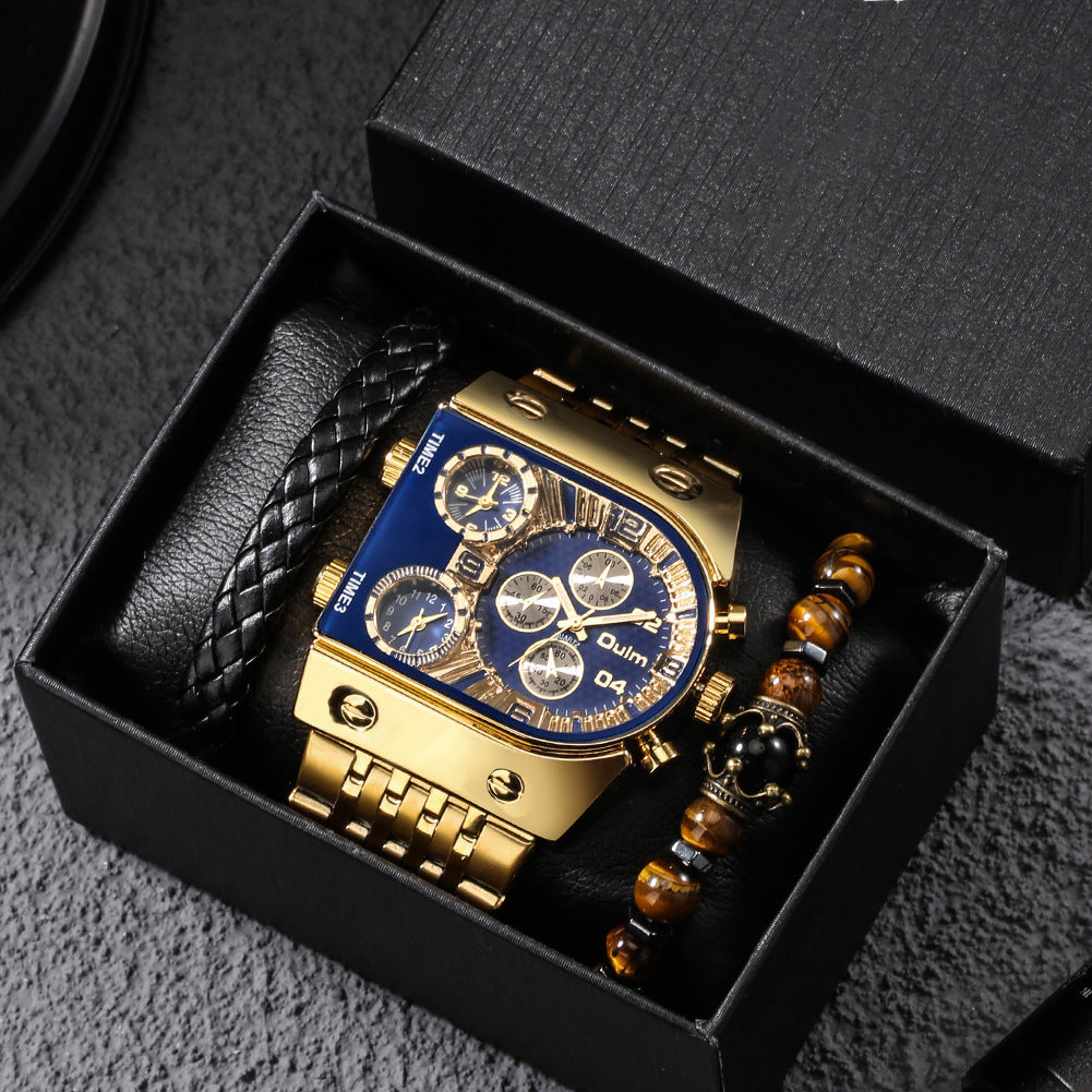 Eurum Multi-Time Zone Luminous Men's Quartz Watch