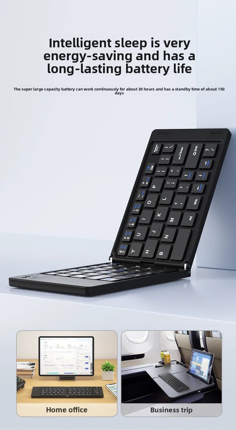 Foldable silent Bluetooth wireless keyboard