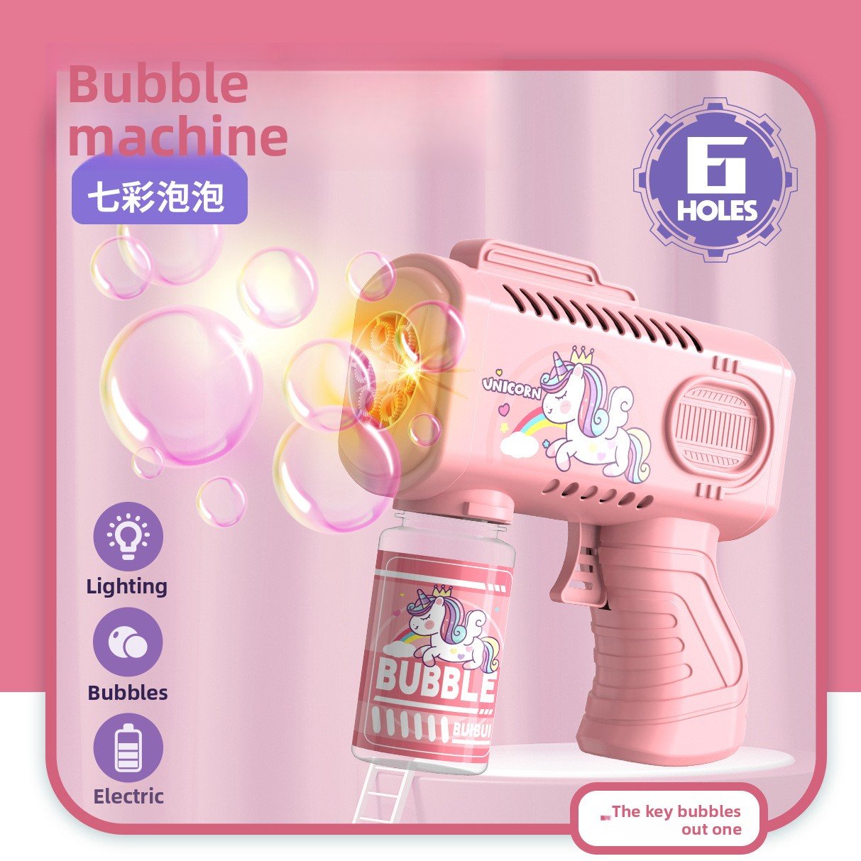 Bubble gun light