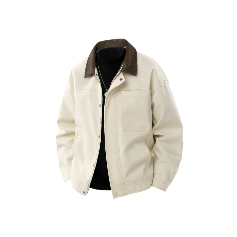 Loose and versatile button-down jacket