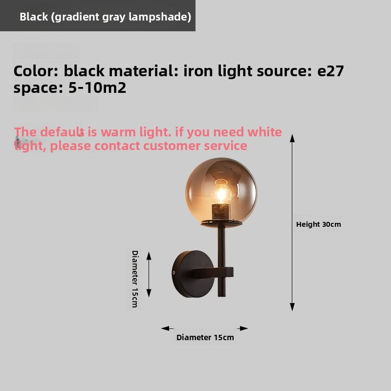 Light Luxury Living Room Electroplated Bedroom Bedside Wall Lamp Modern Creative Sofa Iron Decorative Pendant Background Wall Wall Lamp