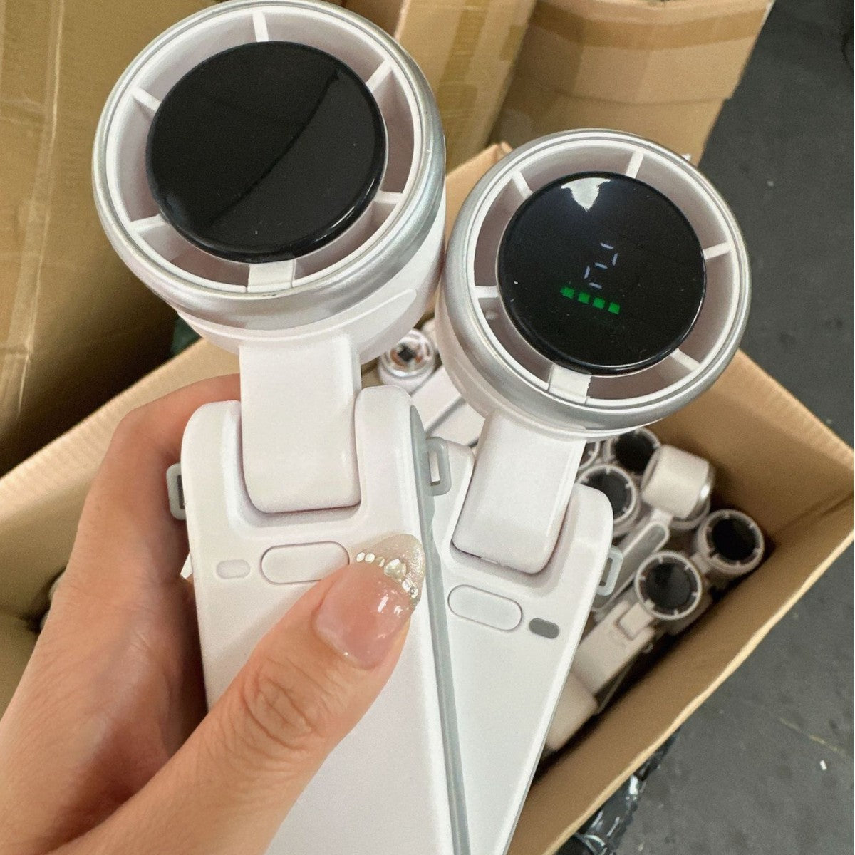 Digital display handheld mini high-speed small fan