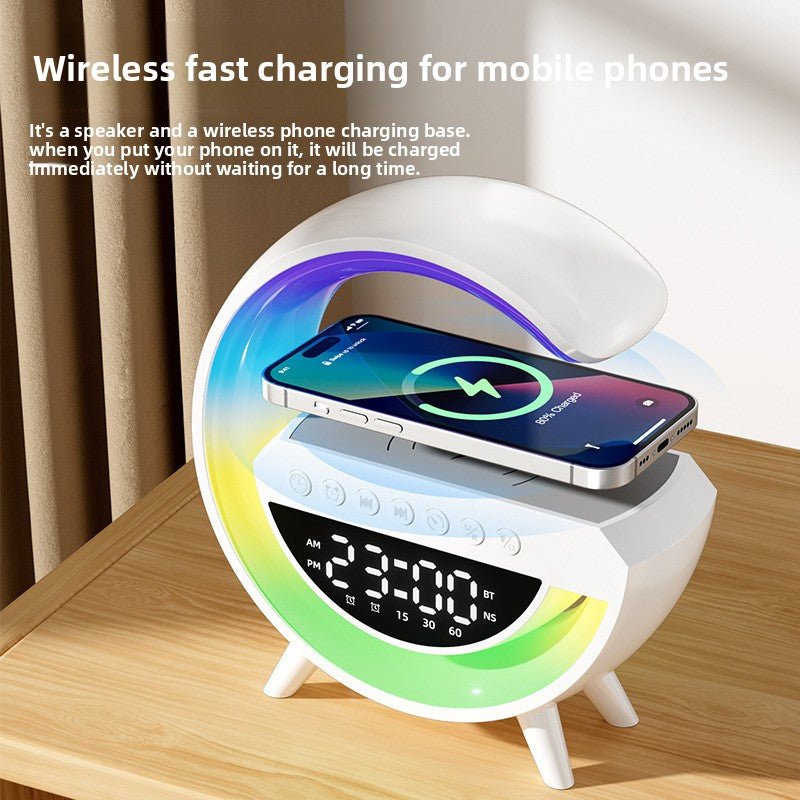 Wireless charging alarm clock ambient light