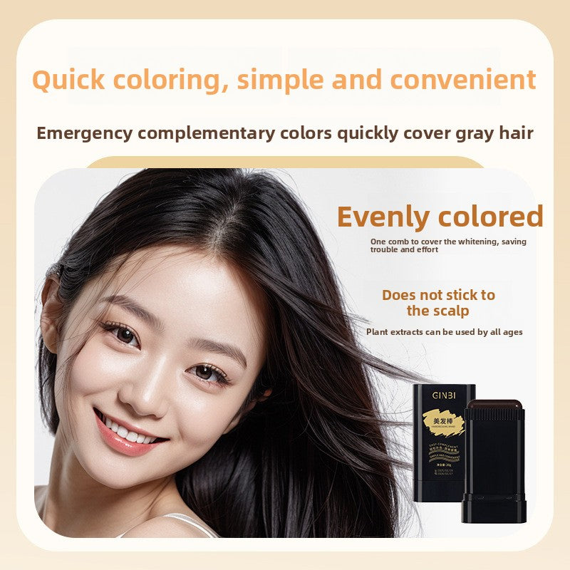 The hair styling stick comes with a toothed comb for complementary color dyein