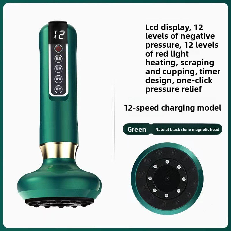 Electric Cupping Therapy Device with Adjustable Pressure and Heating