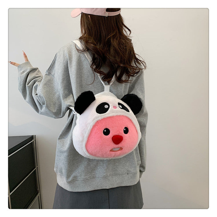 Cartoon Cute Bag Girl Plush Handheld Shoulder Bag