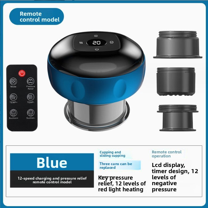 Electric Cupping Massager with Adjustable Pressure and Essential Oil