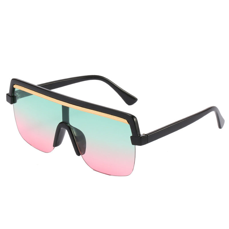 Large Frame One-Piece Sunglasses