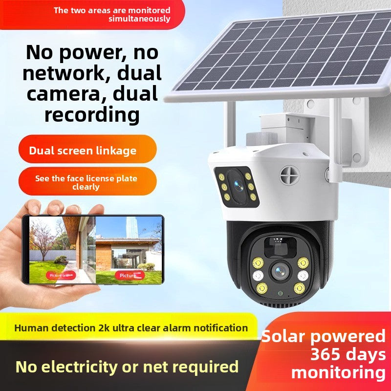 Solar-powered surveillance camera