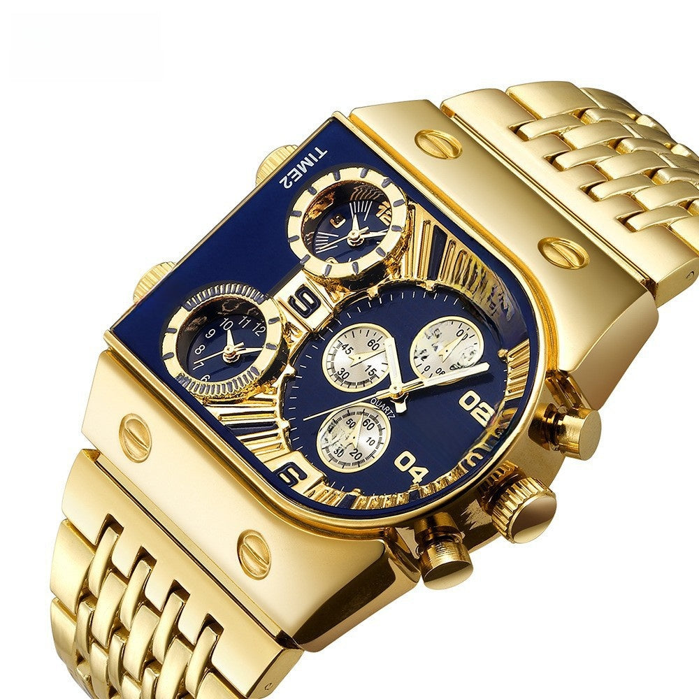 Eurum Multi-Time Zone Luminous Men's Quartz Watch