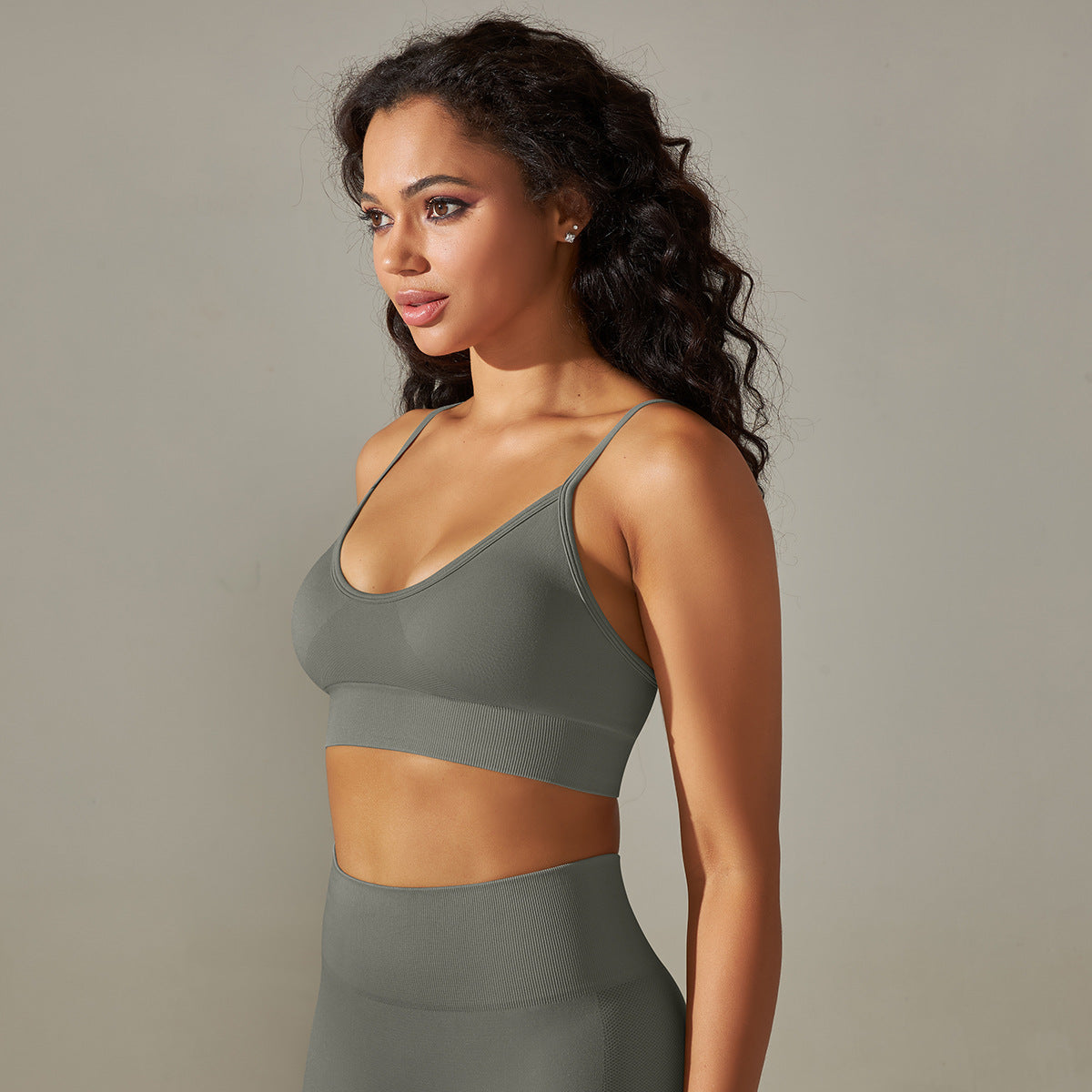 Seamless Wire-Free Sports Bra for Running Fitness Yoga