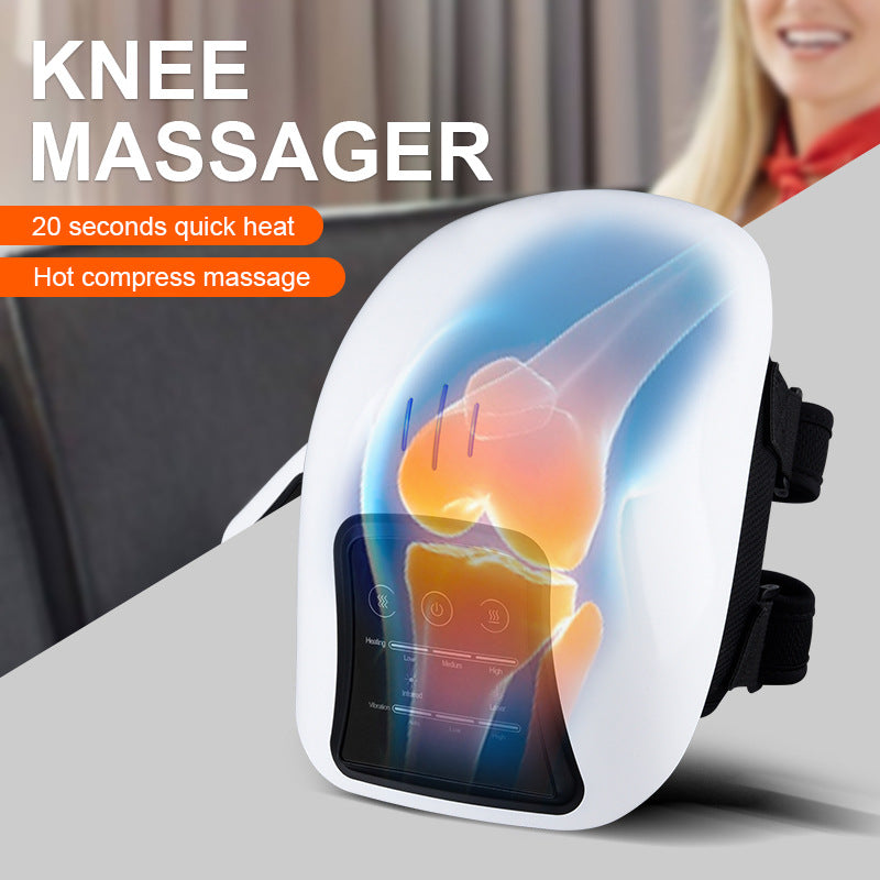 Rechargeable Knee Massager with Vibration and Heat Therapy