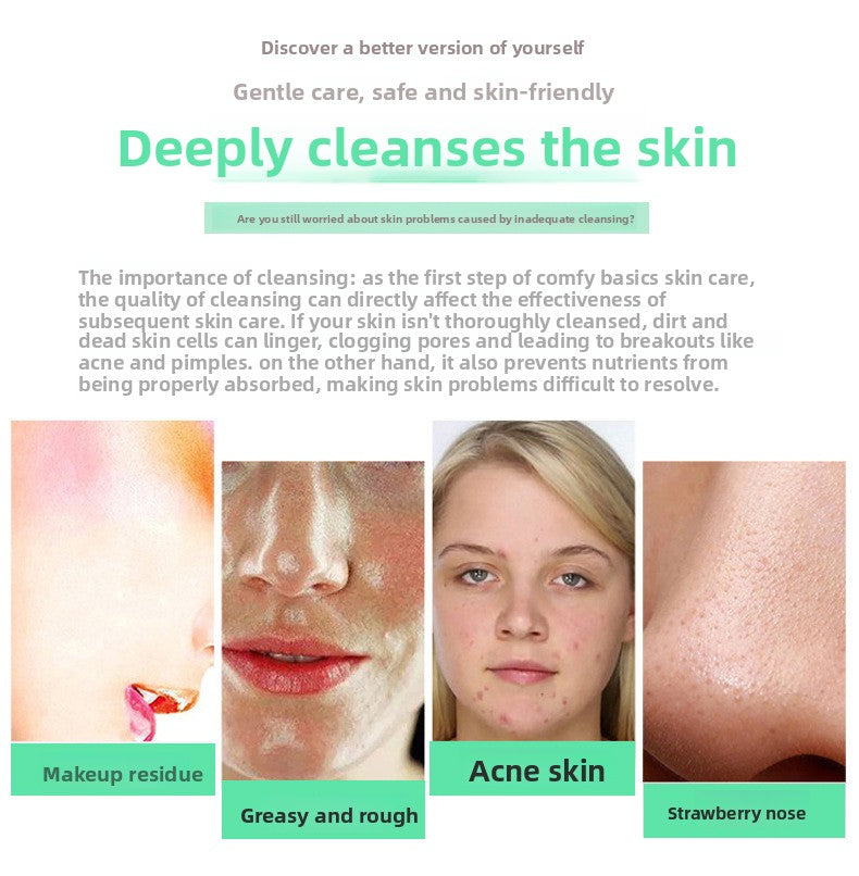 Four-in-one Electric Facial Cleansing Brush with Waterproof Design