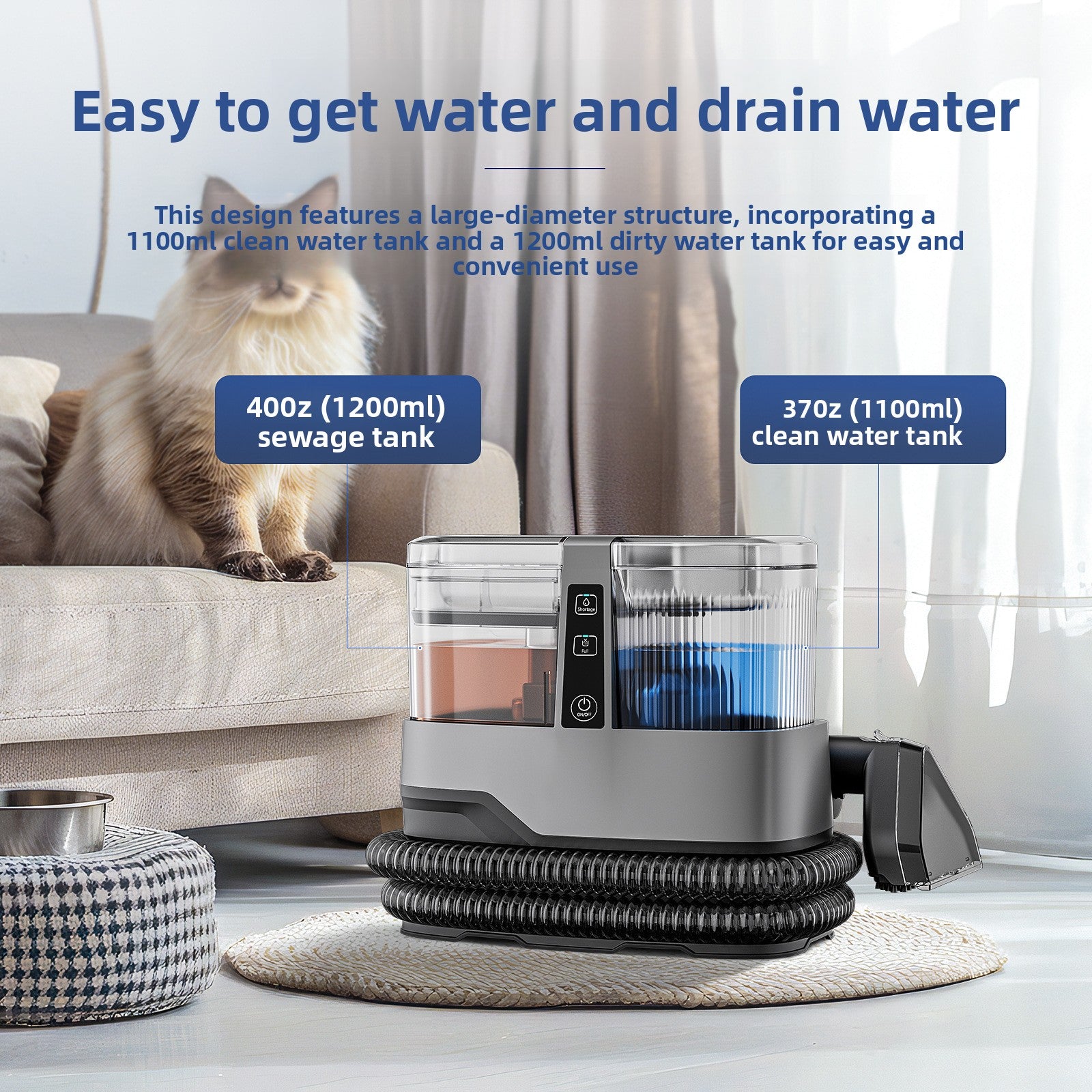 Deep fabric cleaning machine