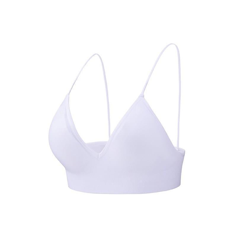 Women's Deep V Triangle Cup Wirefree Bra.