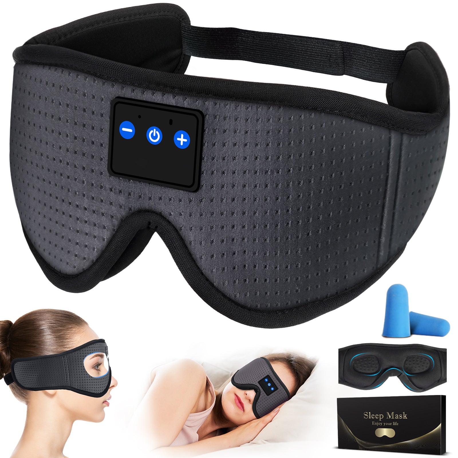 Bluetooth 5.4 Smart Sleep Eye Mask with Music and Call Function