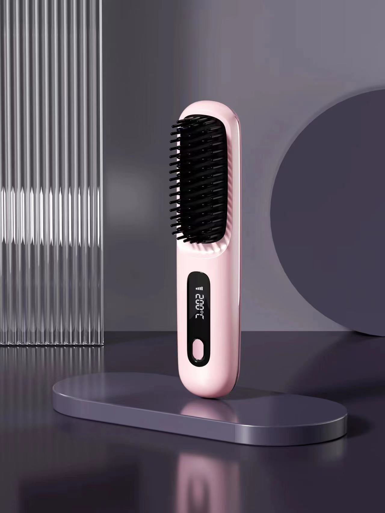 Rechargeable electronic hair straightener