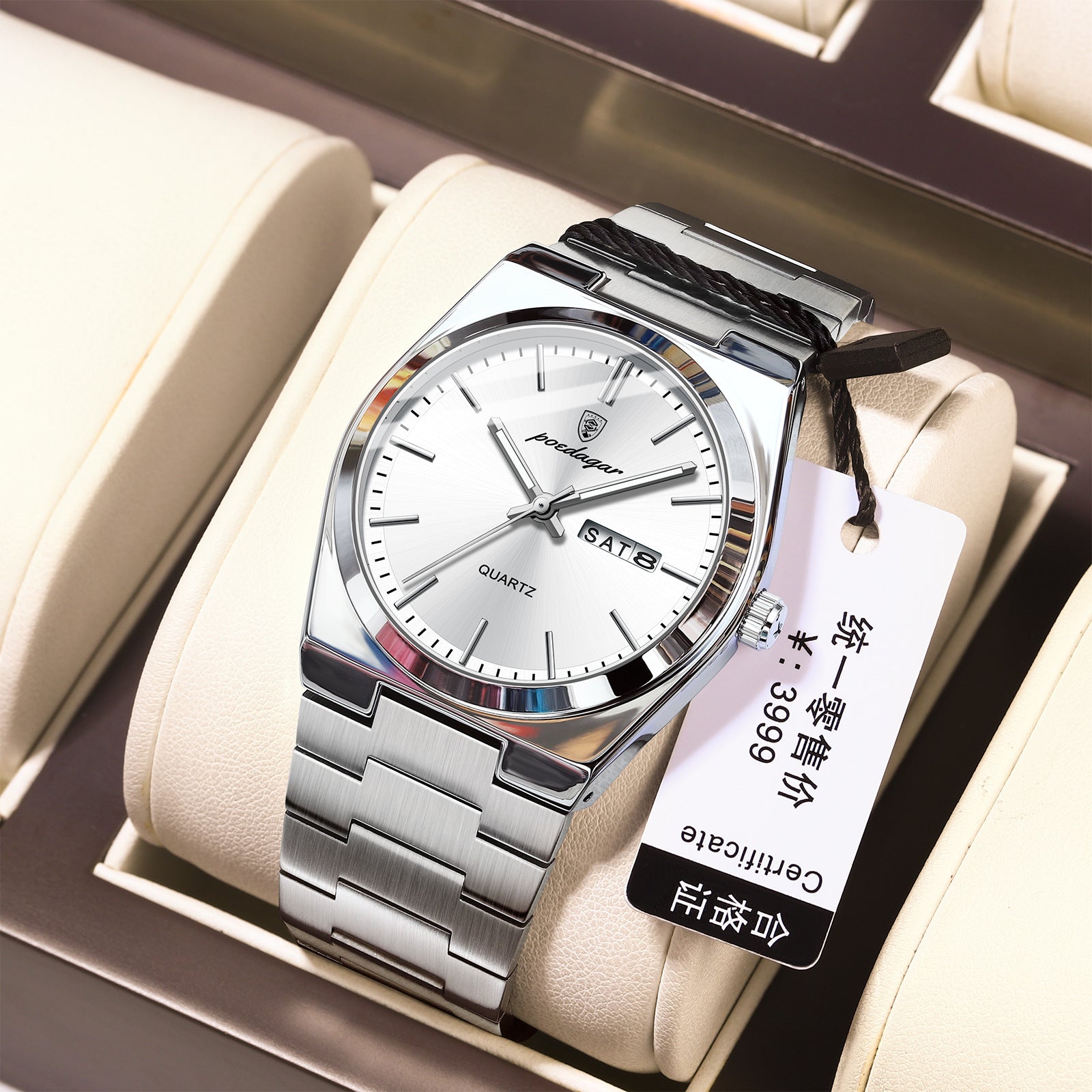 Ultra-Thin Men's Waterproof Luminous Quartz Watch