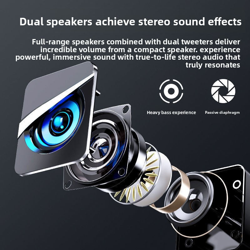 Computer speaker, desktop subwoofer, small amplifier