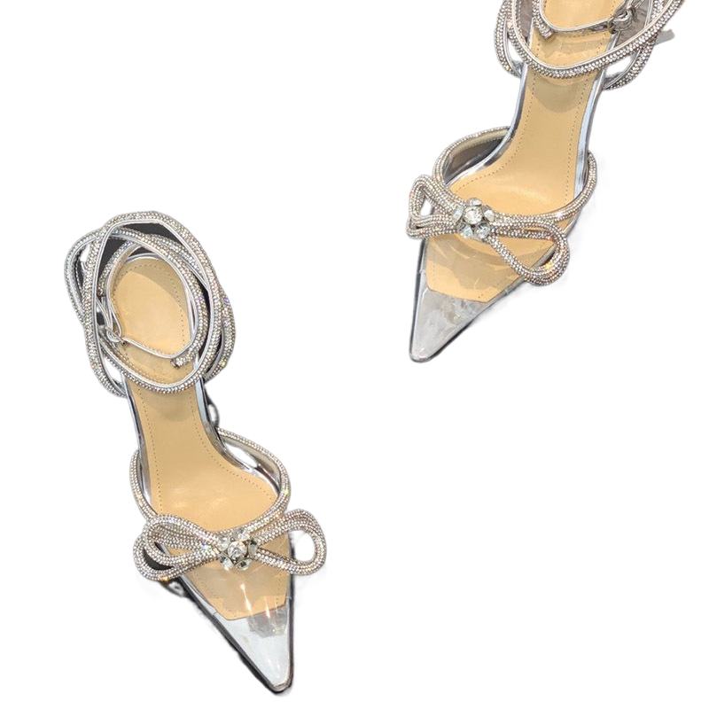 Baotou High Heel Pointed Toe Sandals