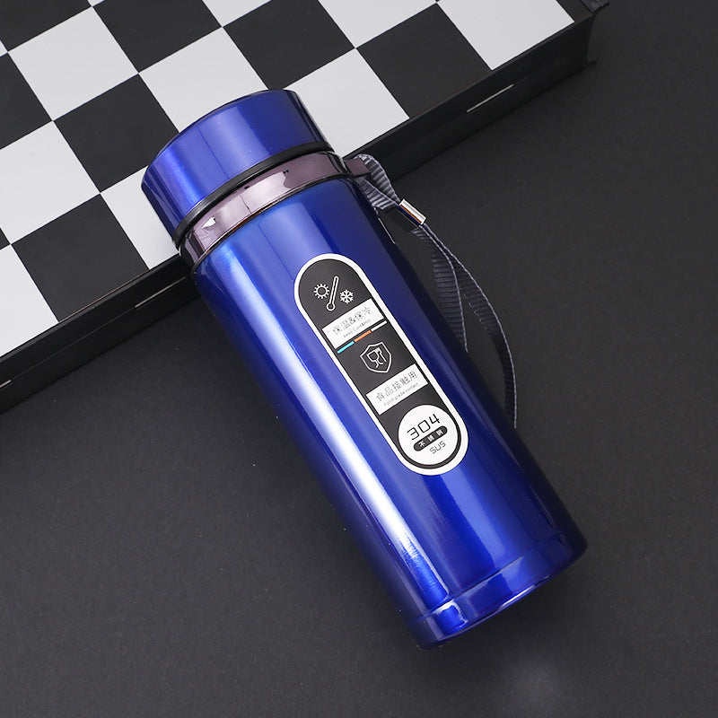 Car-mounted stainless steel insulated cup with large capacity