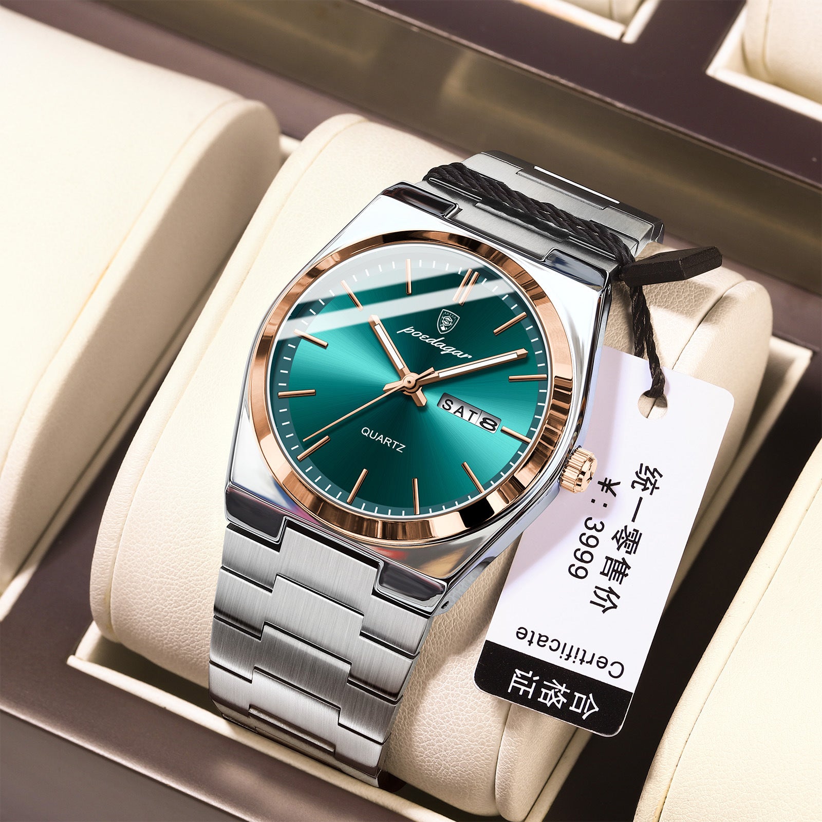 Ultra-Thin Men's Waterproof Luminous Quartz Watch