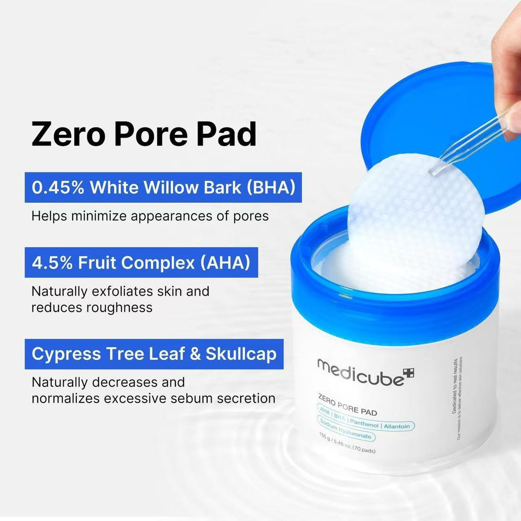 Lactic Acid Hydrating Facial Exfoliating Pore Care Pads