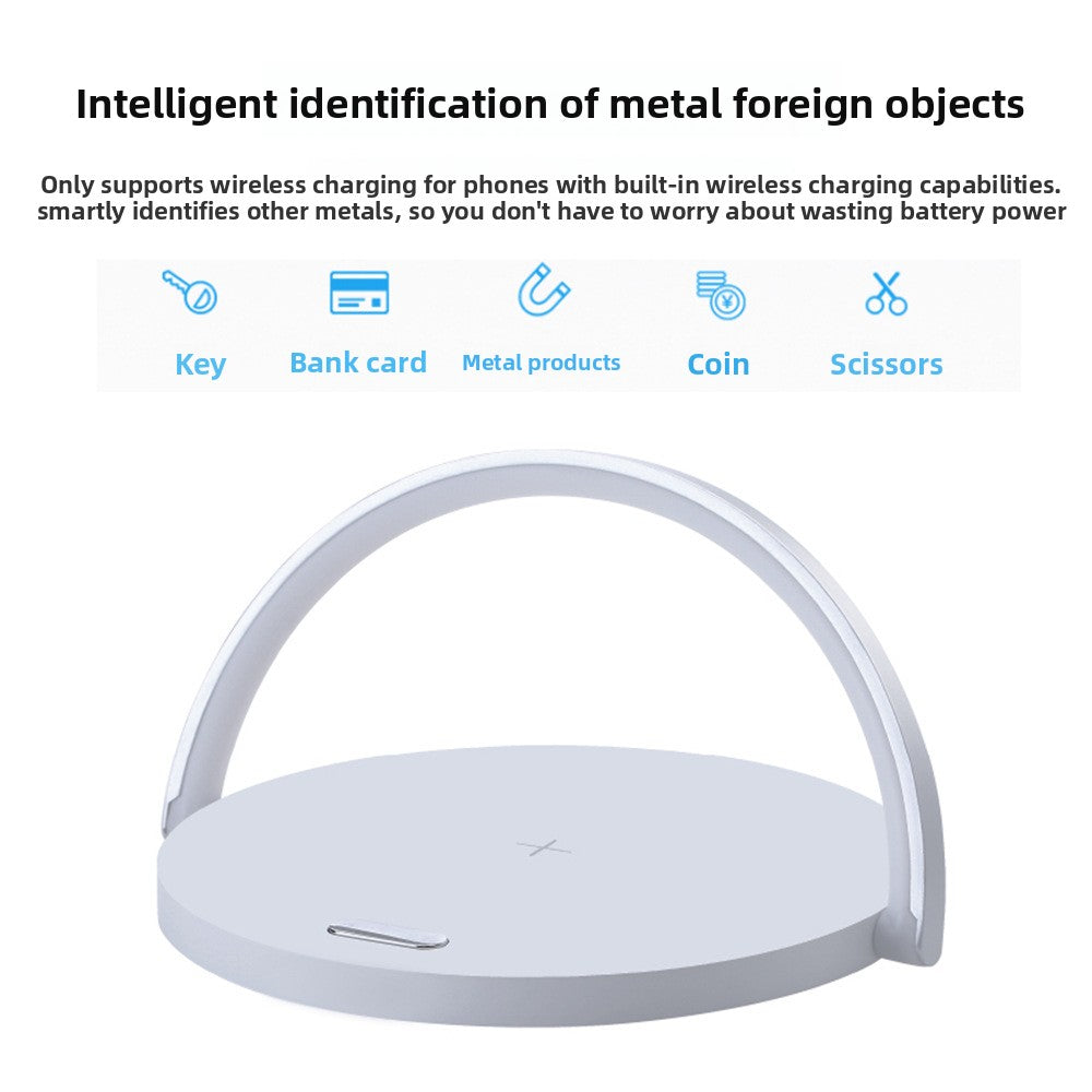 LED Desk Lamp with Wireless Charger and Phone Holder