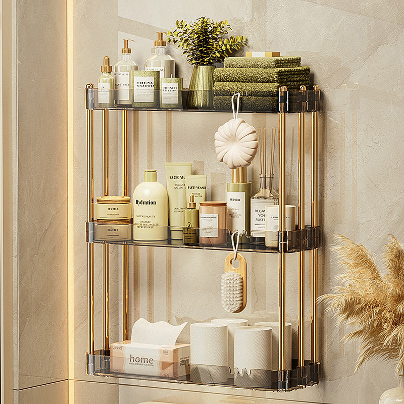 Bathroom Toilet Storage Rack Multi-Tier Wall-Mounted Organizer