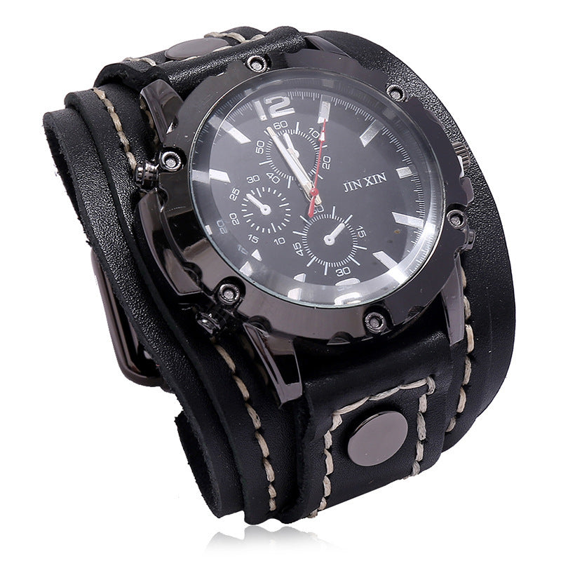 Punk Vintage Leather Strap Watch