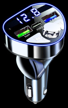 Car Charger with Bluetooth Player and Fast Charging