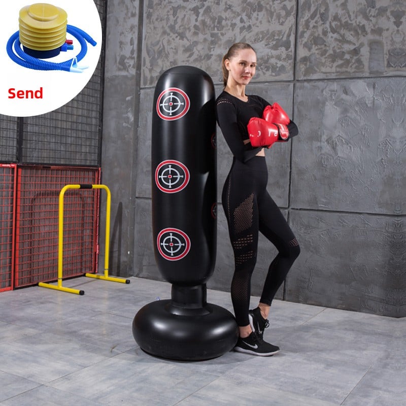 Inflatable fitness boxing column untoppleable figure