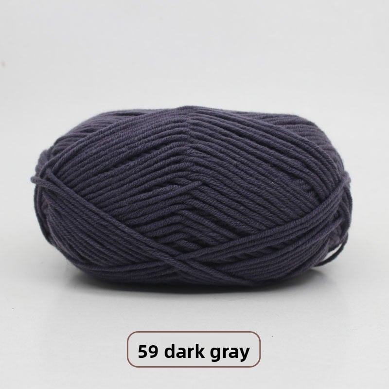 Five-Strand Milk Cotton Yarn for Knitting and DIY Crafts