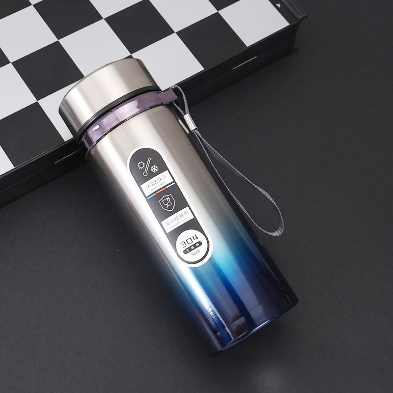 Car-mounted stainless steel insulated cup with large capacity