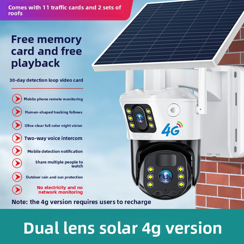 Solar-powered surveillance camera